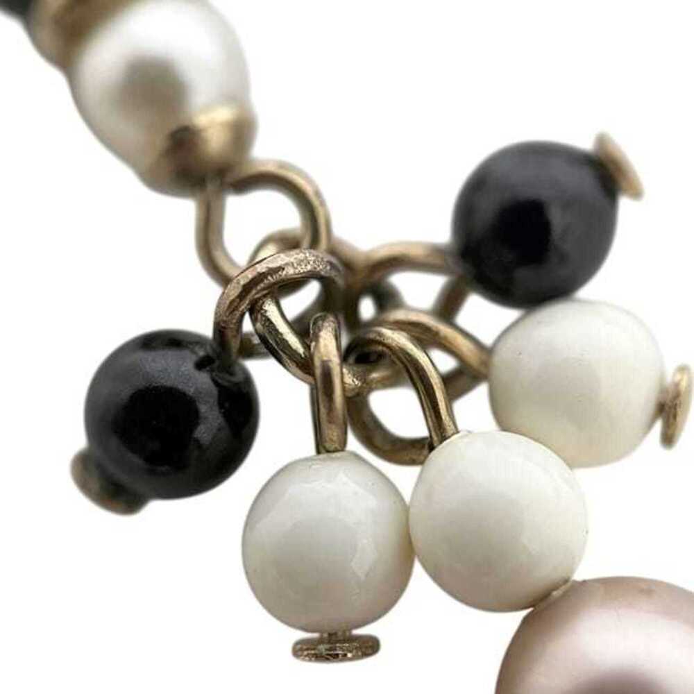 CHANEL Black Pearl Logo Earrings - Picture 8 of 11
